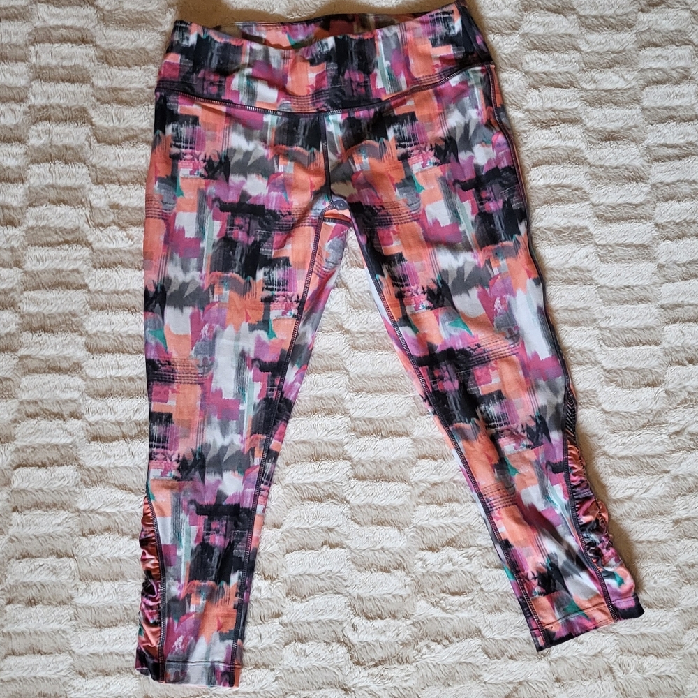 Multi color block yoga pants
